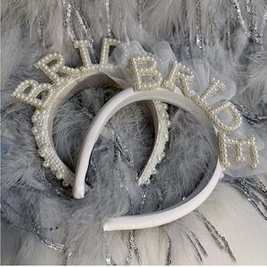 Bride pearl headband